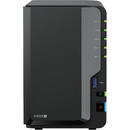 DiskStation DS225+, 2-Bay, Intel Celeron J4125, 2GB DDR4, SATA, 1x1GbE, 1x2.5GbE, USB 3.2, max 12TB/108TB, Hot Swap, Negru