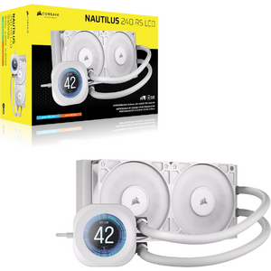 cooler Corsair NAUTILUS 240 RS LCD, AIO 240mm, 2.1" IPS, PWM Zero RPM, Intel/ AMD, Alb