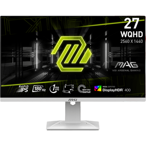 Monitor MSI MAG 274QRFW, IPS, 27 inch, WQHD, 2560 x 1440, HDMI, DisplayPort, 180 Hz, 1 ms, Alb