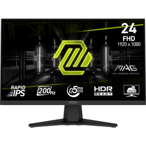 Monitor MSI MAG 244F, IPS, 23.8 inch, Full HD, 1920 x 1080, HDMI, DisplayPort, 200 Hz, 0.5 ms, Negru