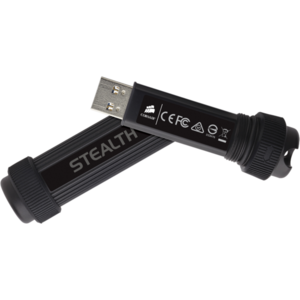 Corsair Flash Survivor Stealth, 256GB, aluminiu, shock resistant, waterproof, USB 3.0