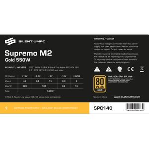 Sursa SILENTIUM PC Supremo M2 Series, 550W, 80 PLUS Gold