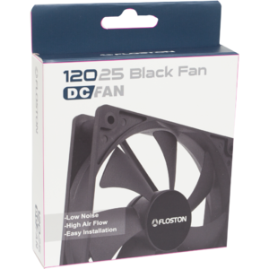 Ventilator Floston 12025 Black